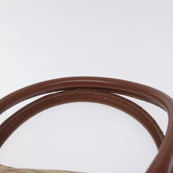 BURBERRY Nova Check Hand Bag PVC Beige Auth 115924 - Picture 9 of 16